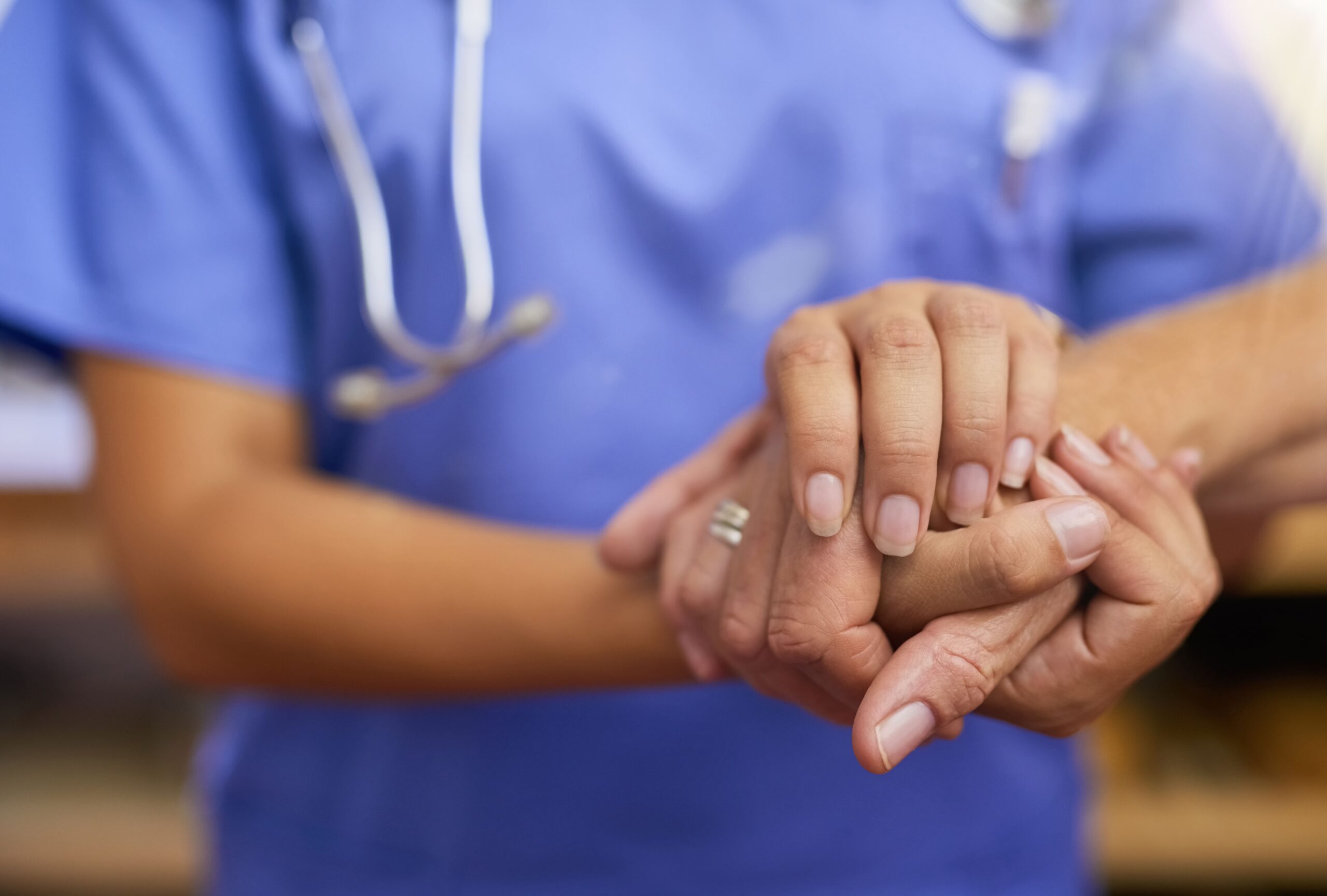 nurse supporting patient in a community health center