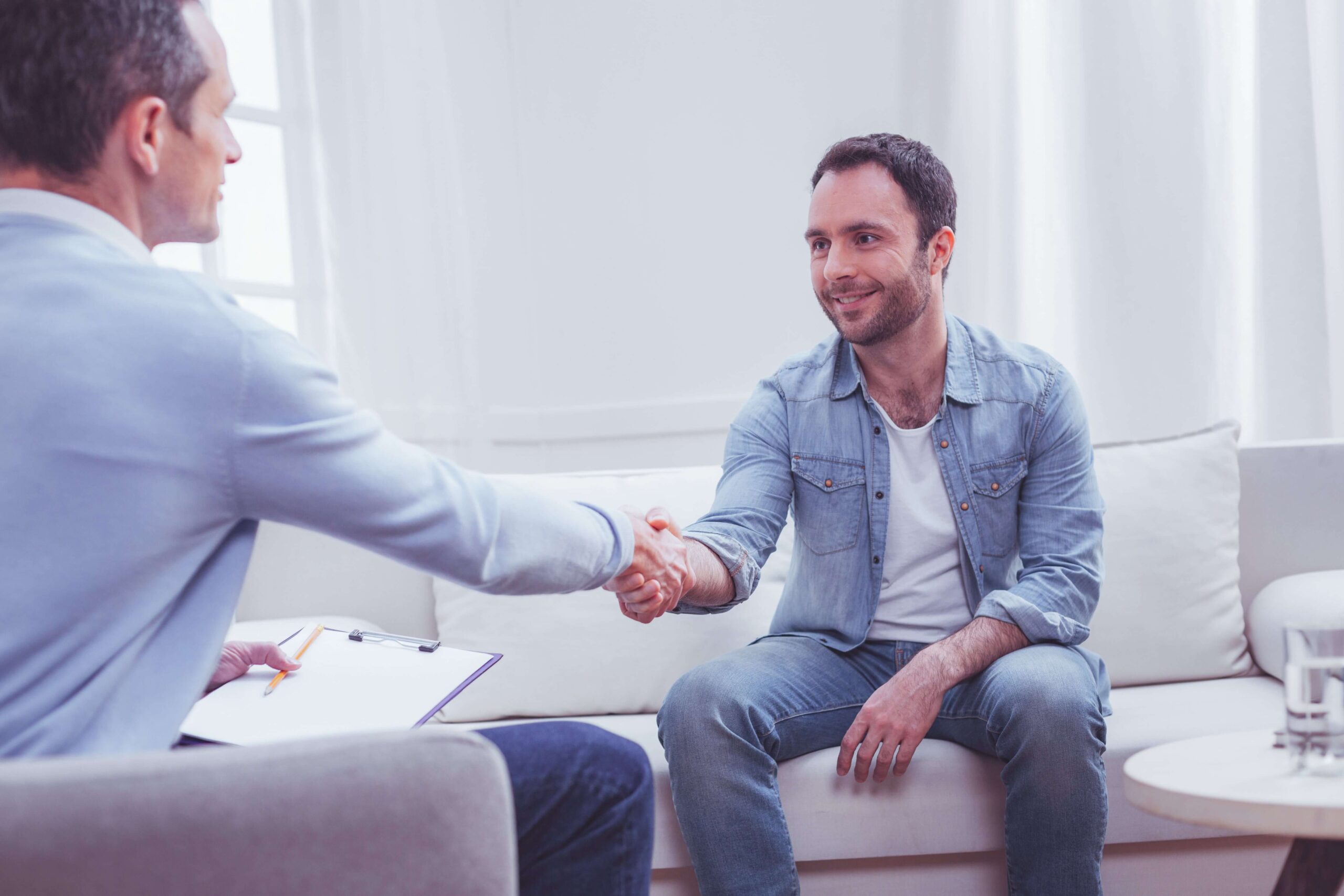 man meeting a psychiatrist