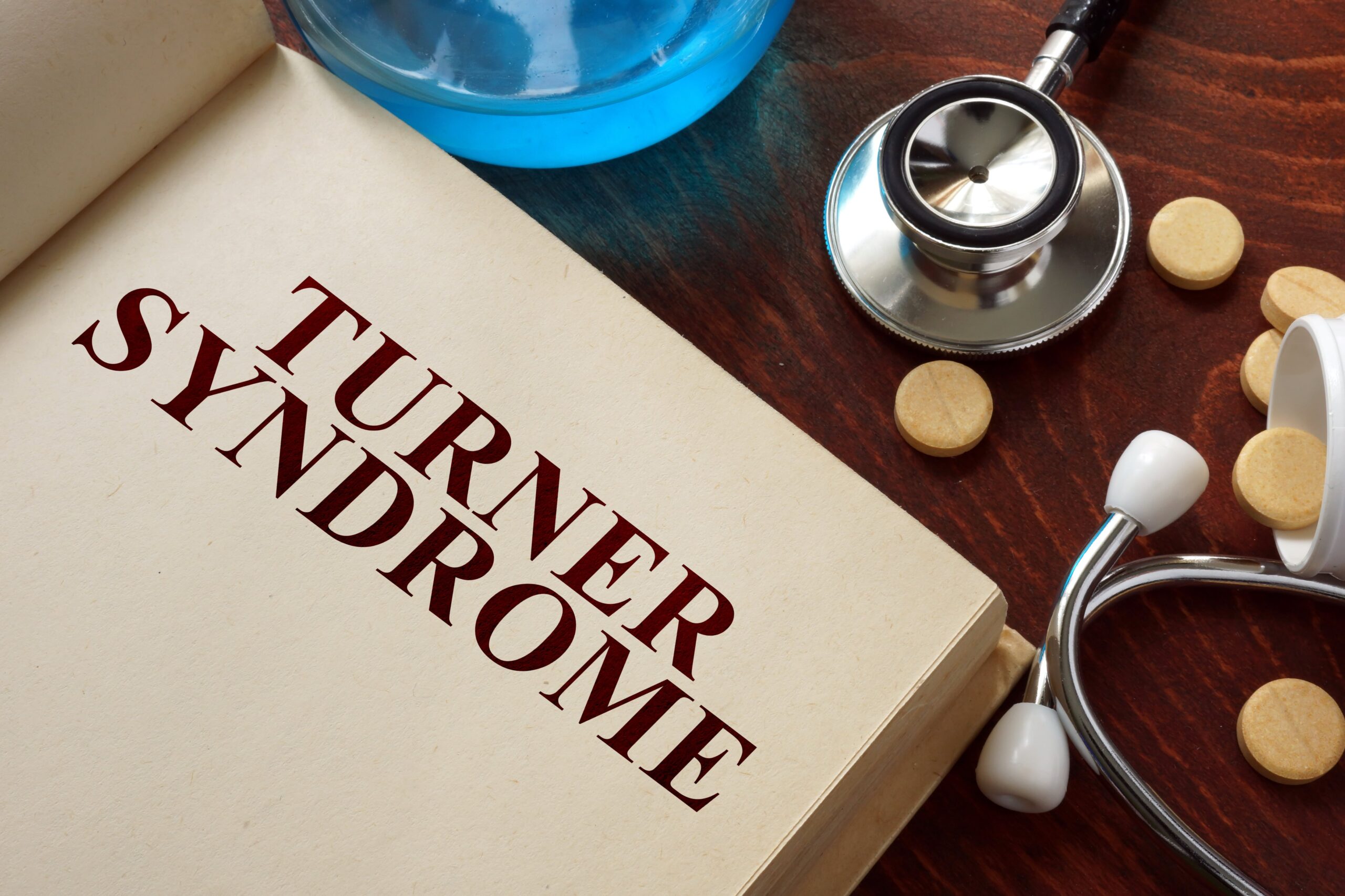 turner syndrome written on book next to treatment options